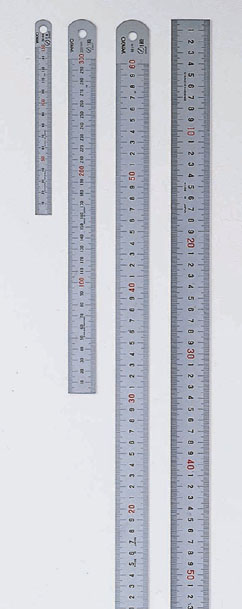 シルバー直尺(30cm)