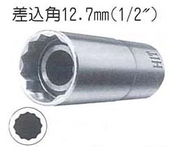 スパークプラグソケット差込角12.7mm(1/2″)