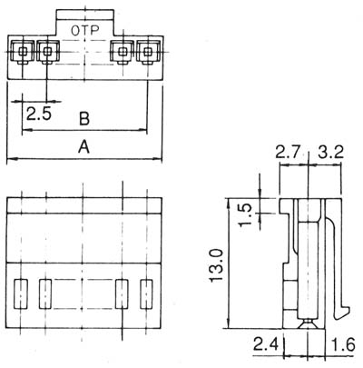 PIコネクター　ハウジング　PI-011-**F