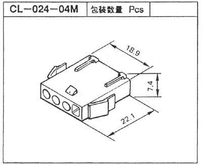 CL014・024コネクター　パネルロック　CL-024-04M