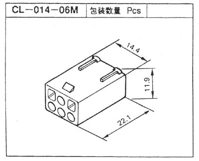 CL014・024コネクター　ハウジング　CL-014-06M