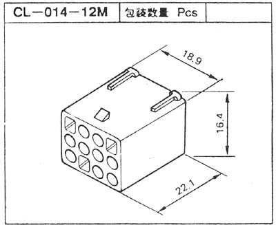 CL014・024コネクター　ハウジング　CL-014-12M