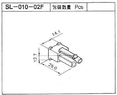 SLコネクター　ハウジング　SL-010-02F