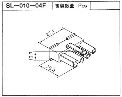 SLコネクター　ハウジング　SL-010-04F