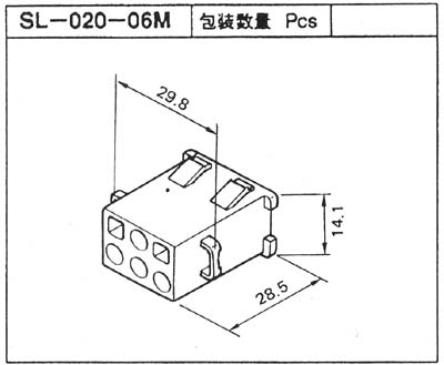 SLコネクター　パネルロック　SL-020-06M