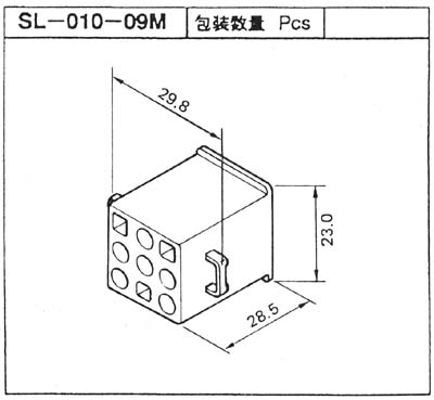 SLコネクター　ハウジング　SL-010-09M