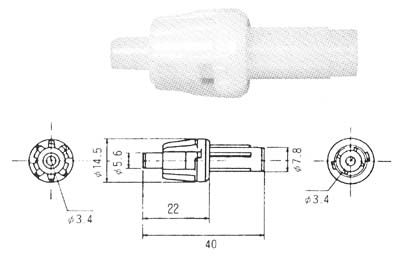 中継用ヒューズホルダ FH-102