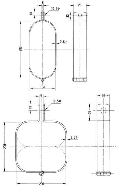 オーバルダクト用吊バンド