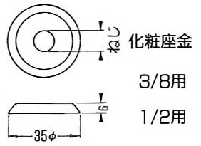 化粧座金