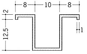 アルミハット１２.５×１０