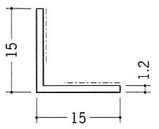 テープ付アングル１５出隅用