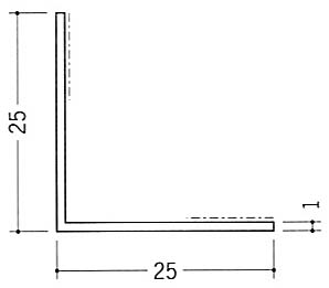テープ付アングル２５出隅用