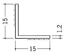 テープ付アングル１５入隅用