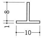 Ｔバー１０×８