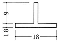 Ｔバー１８×９