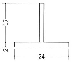 Ｔバー２４×１７