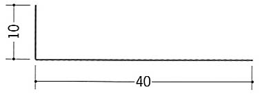 Ｌコーナー１０×４０