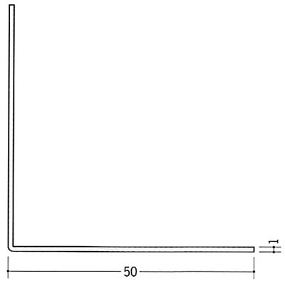アルミ折曲げＬ１×５０×５０