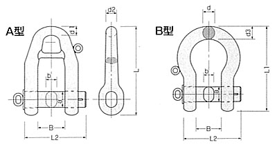 ブイシャックル（JIS-F3306-1990）