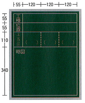 SE工事用黒板（スチール製）