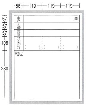 工事用ホワイトボード