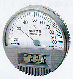ハイエスト2型湿度計（温度計付）