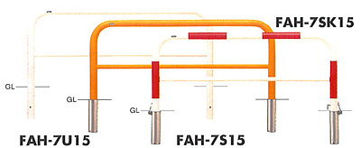 アーチ　スチール製　Φ60.5　H650　W1500　FAH-7