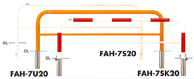 アーチ　スチール製　Φ60.5　H650　W2000　FAH-7