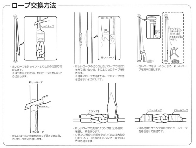 ロープ交換方法